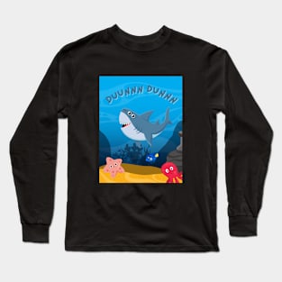 Cartoon shark Long Sleeve T-Shirt